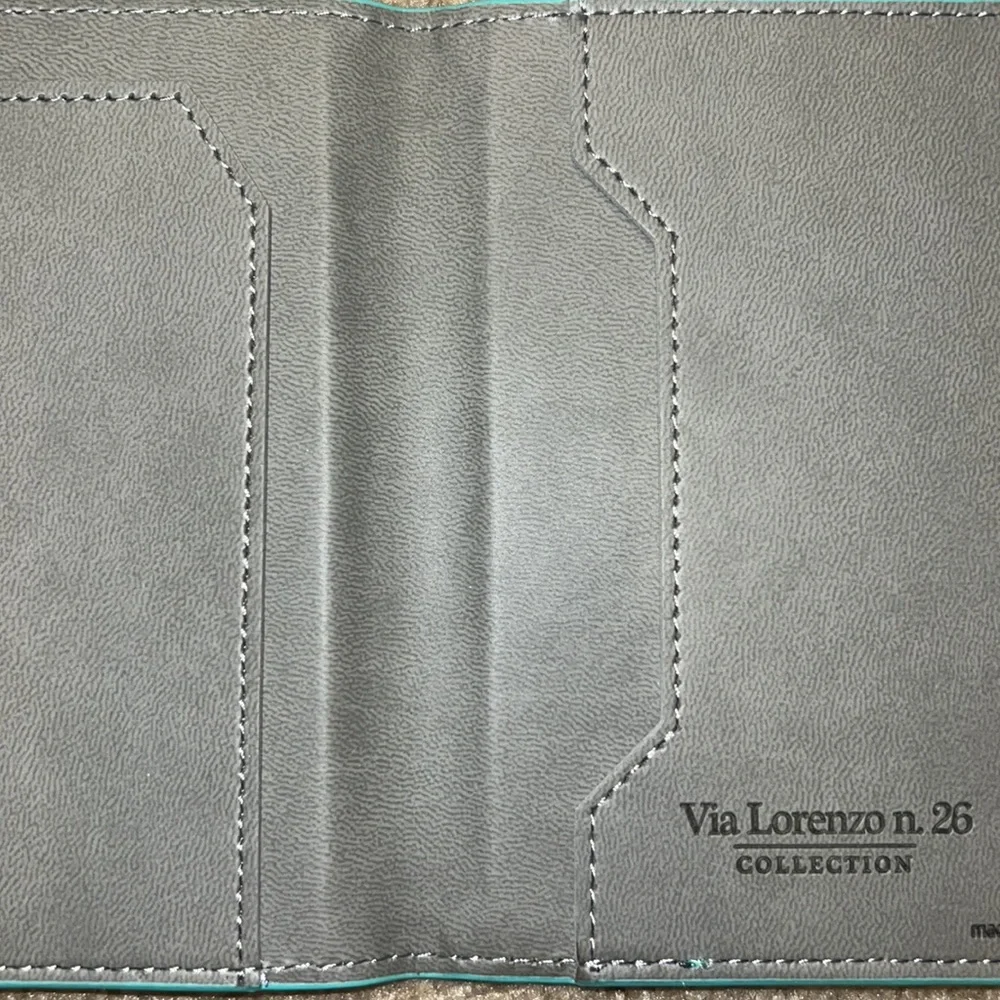 NWOT Turquoise Passport Travel Wallet